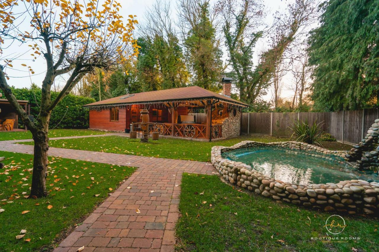 The Retreat Sauna & Hot Tub Boutique Rooms Great Paxton المظهر الخارجي الصورة